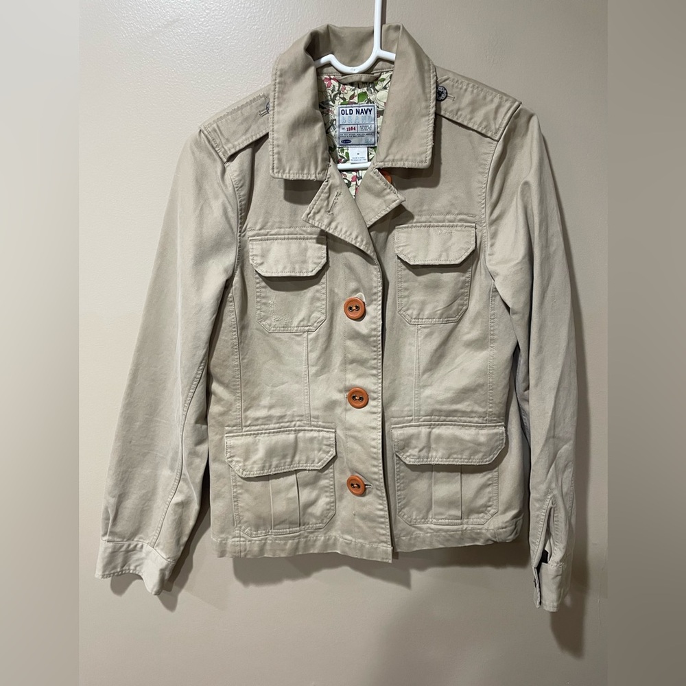 Old Navy Women's Utility Jacket in Beige